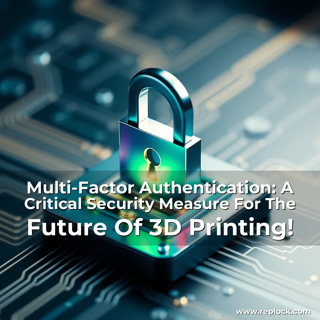 You are currently viewing Multi-Factor Authentication: A Critical Security Measure For The Future Of 3D Printing!